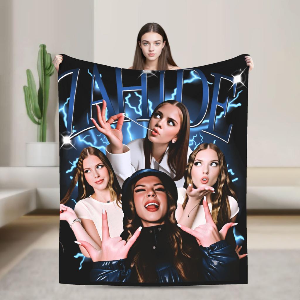 Zahide Flannel Blanket Winter Singer Soft Durable Bedding Throws for Kids Couch Bed Novelty Bedspread Sofa Bed Cover