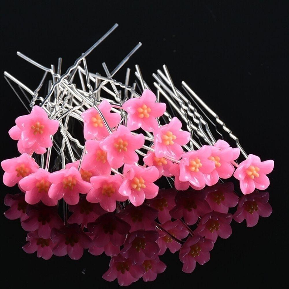 Gorąca Moda 10 sztuk Prezentów Kobiety Dziewczyny Klips do Włosów w Kształcie Litery U Ślubne Ozdoby do Włosów Spinka Kwiaty Wsuwka Patyczek