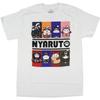 Naruto Men's Nyaruto Cats Meow Feline Boxes Adult Short Sleeve Graphic Print T-Shirt