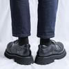 Derby Pánské boty na silné podrážce Módní minimalistický styl Outdoor Trendy Párty kancelář ulice mládež Kvalitní Černé Denní boty