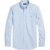 Polo Ralph Lauren Single Breasted Striped Point Collar Long Sleeve Shirt Men shirts Light-Blue MNPOWOV16823988-999