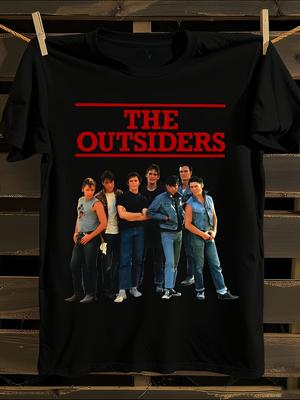 The Outsiders Movie Graphic T-Shirt Mens Tshirt Womens Tshirts with Letters Print Short Sleeves T-Shirt Casual Street Tee Shirt Top