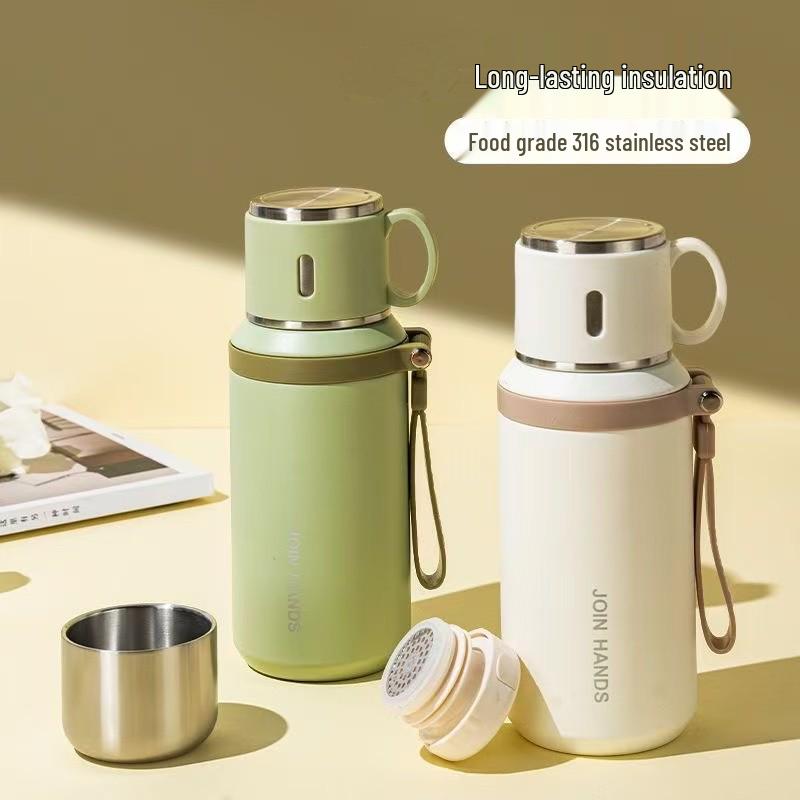 316 Stainless Steel Large Outdoor Thermos Cup for Tea and Water, Portable for Men, Women, and Students