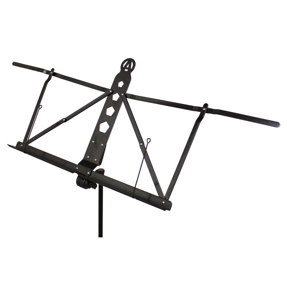 ARIA AMS-100 Lightweight Aluminum Music Stand, Approximately 650g, Black, Includes Dedicated Pouch