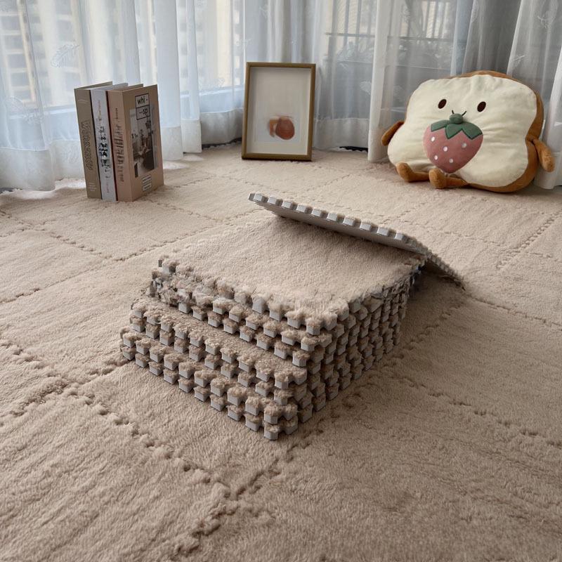 Plush Bedside Foam Mat: Customizable, Dirt-Resistant Tatami for Full Bedroom