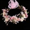 Korean Style Flower Crown Simulated Flower Bridal Wreaths Elegant Floral Headband  Children
