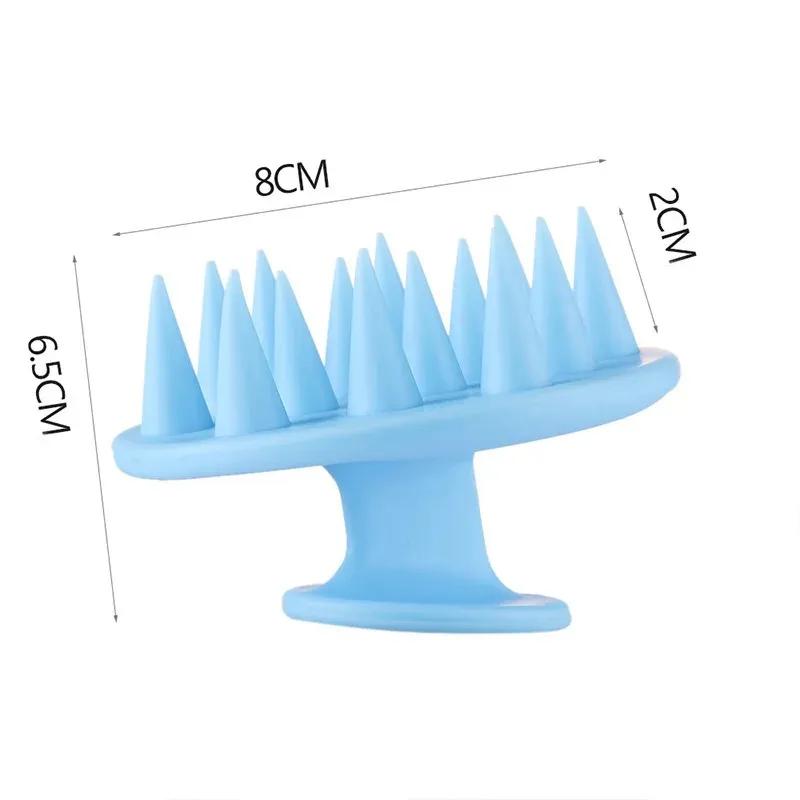 1pcs Wet And Dry Scalp Massage Brush Adult Baby Soft Household Bath Silicone Shampoo Brush Head Massage