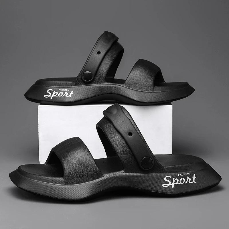 Design Outdoor Sandals Beach Casual Shoes Soft Slides Women Flip-flops Indoor Slippers High Quality 2025 Summer Men Slippers