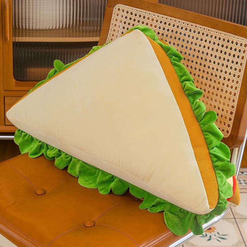 Simulated Sandwich Pillow Plush Toy Large Sofa Cushion Creative Gift for Girls