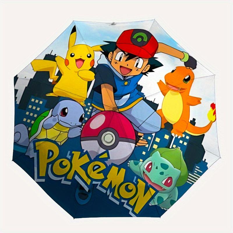 

1pc Pokemon Pikachu Automatic Folding Umbrella, 8 Ribs for All-Season Use, Portable for Travel & Outdoor Activities089
