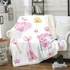 Queen'S Crown Flange Fleece Blanket Living Room Bedroom Decorative Blanket