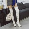 Sexy Women Boots Platform High Heel Thigh Boots Slip On Pointed Toe Lady Shoes