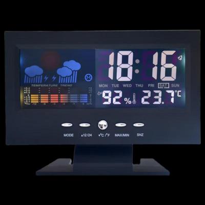 Brangdy LED Color Screen Weather Alarm Clock