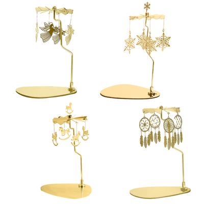 Ljusstake i rostfritt stål Bred användning Automatisk rotation Hållbar