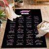 Formelkalender Fußmatte Design für Spielzimmer Dekorieren Sie Zimmer Eingangsbereich Esszimmer Anti-Rutsch-Teppich Dekorieren Sie Büros Spirituelles Geschenk