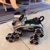 Special Effects Remote Control Mechanical Dog Gesture Sensing Lighting Music Eight Wheel Swing Arm Electronic Pet Children'S Toy