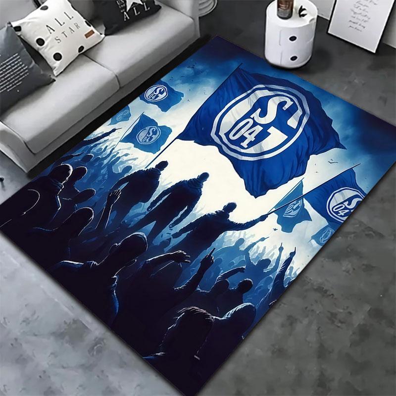 FC Schalke 04 Carpet Rug for Living Room Bedroom Home Sofa Decoration,Kids Play Non-slip Floor Mat