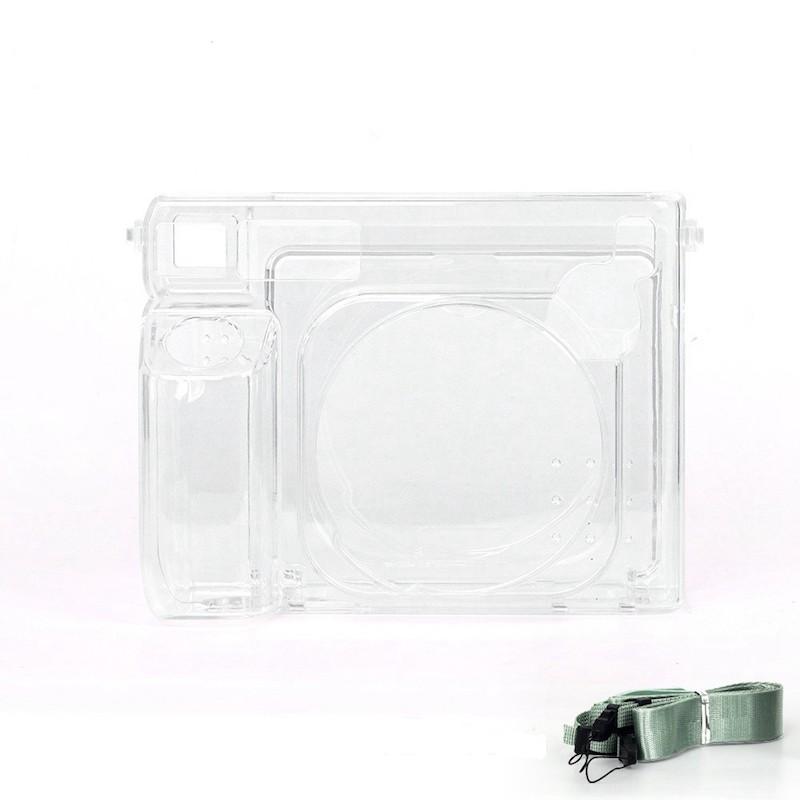 

[Film Lab] Instax Wide 400 Transparent Case Camera Protective Case with Strap CAA69 чистий