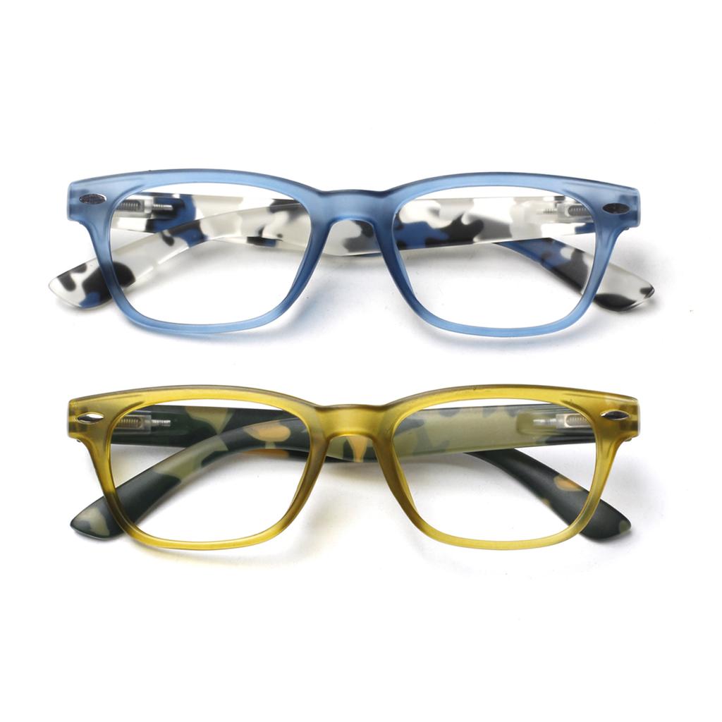 Turezing Reading GlassesMen And Women Blue Light Blocking Anti Fatihue Anti UV Camouflage Optical Lenses With Medical Recipe