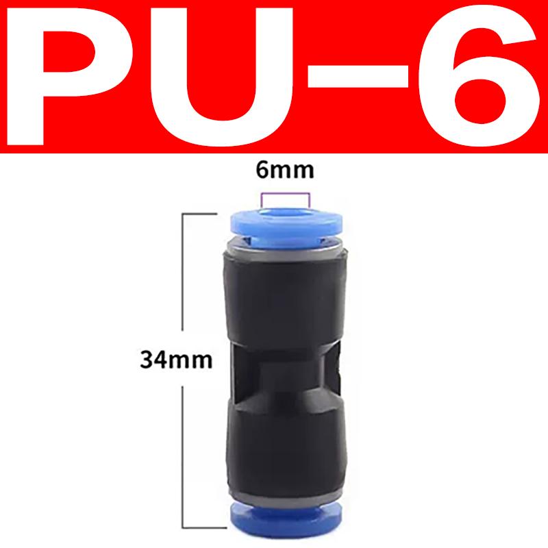 PE PG PY PW Air Connectors 4 6 8 10 12mm Pneumatic Fitting Quick Connect Tee 3Way Plastic Pipe Water Hose Tube Connector
