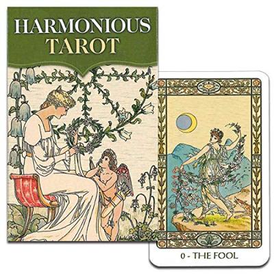 Nichiyu Mini Tarot 78 Fortune Telling Direct Import from the Harmonious Includes a Japanese Booklet In a Gentle Art Nouveau Cards, Cards, [Authentic,