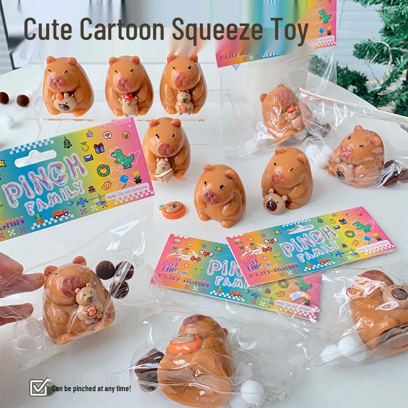 Celebrity Capybara Stress Relief Squishy Toy: Soft, Slow Rebound for Venting and Creativity