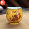 Hi Keramický kreativní čínský tradiční vzor královského draka Dvojitá stěna šálek na čaj Procelánové šálky na čaj Retro miska na čaj Kung Fu Nádobí
