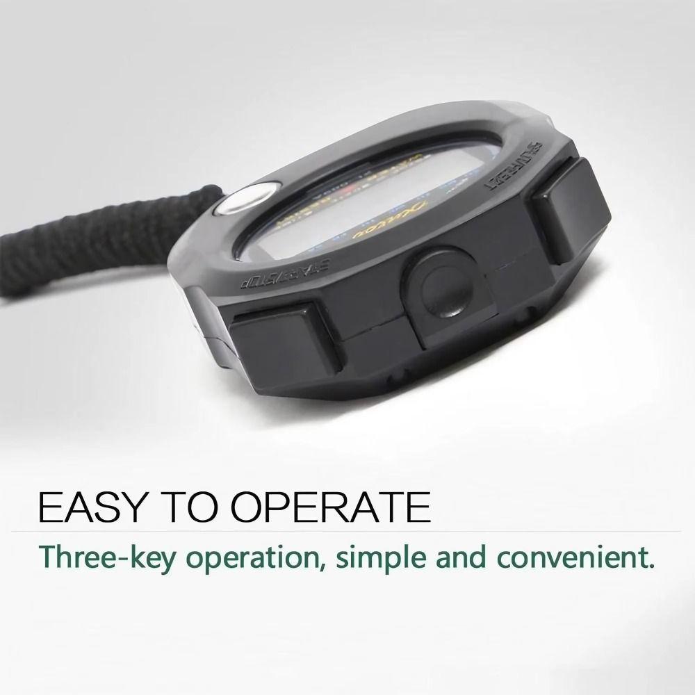 LCD Electronic Digital Stopwatch Large Display Chronograph Timer Sport Stopwatch  Swimming Timing