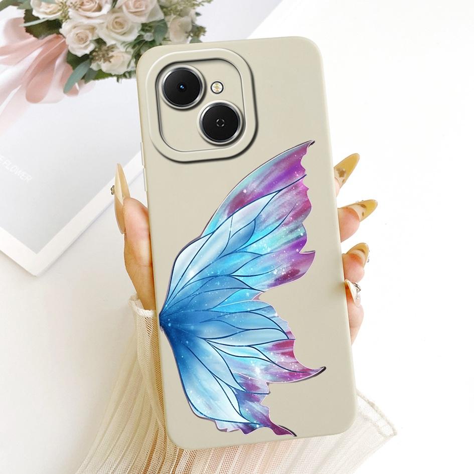 For Tecno Spark 40C Case KM4k Fashion Painted Liquid Silicone Soft TPU Shockproof Cover For Tecno Spark40C Pop 10 Pro Phone Case