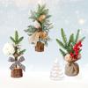 25cm Christmas Decoration Mini Christmas Tree Ornament For Desktop Window Display