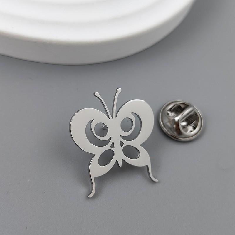 New Butterfly Brooch Cufflinks With Hollow Out Design Light Dark Cute Style Clothing Accessories 14k