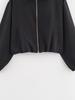 Women's Casual Solid Color Zipper Puffy Jacket Coat