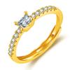 2022 Korean Fashion Women's Diamond Flash Open Ring - Stylish Hollow Design