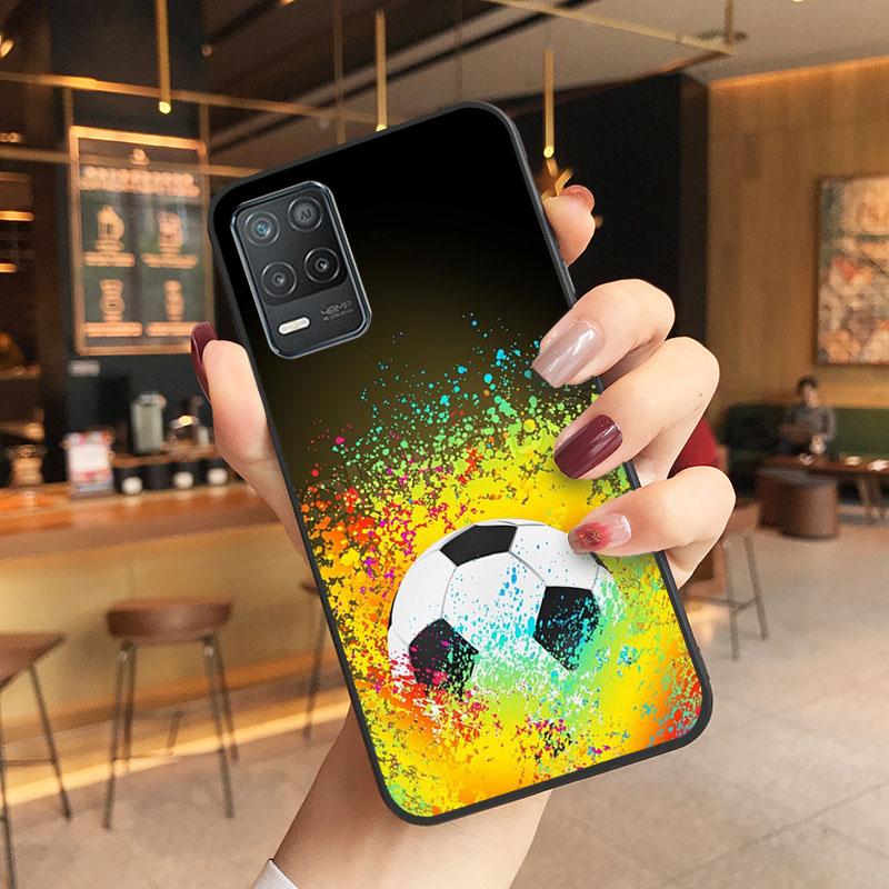 Fußball-Sportplatz-Telefonhülle für OPPO Realme GT 2 Pro X2 Pro XT C25S 8 7 6 Pro 6i GT Master C3 C21 C21Y C11 X3 SuperZoom