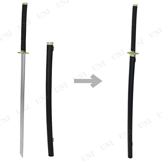 Uniton Japanese Sword Gold Decoration 104cm Plastic