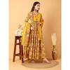 Women Wedding Wear Anarkali Kurti Set Indian Designer Kurta Pant Dupatta Set