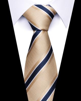 Men's Business Professionals Striped Tie Wedding Suit Accessories Polyester Tie Men