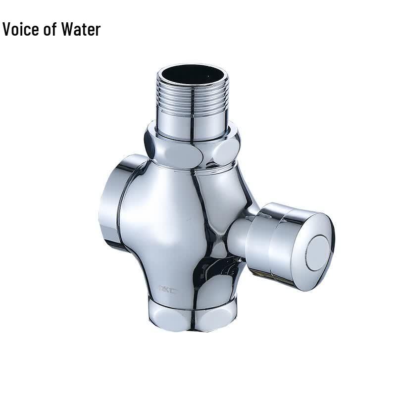 Self-Closing Hand-Press Delay Flush Valve