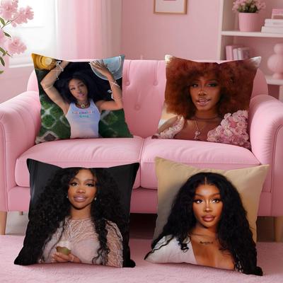 S-SZA Singer Hot Cushion Cover Comfortable Reversible Pillow Cover Ideal For Car Sofa Bedroom & Beyond