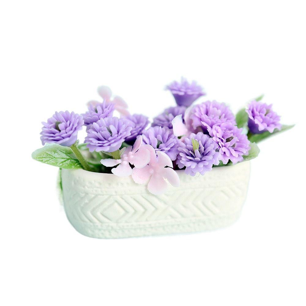 Multicolor Dollhouse Flower Bonsai Babysbreath Jasmine Micro Bonsai Toy Miniature Potted Plants