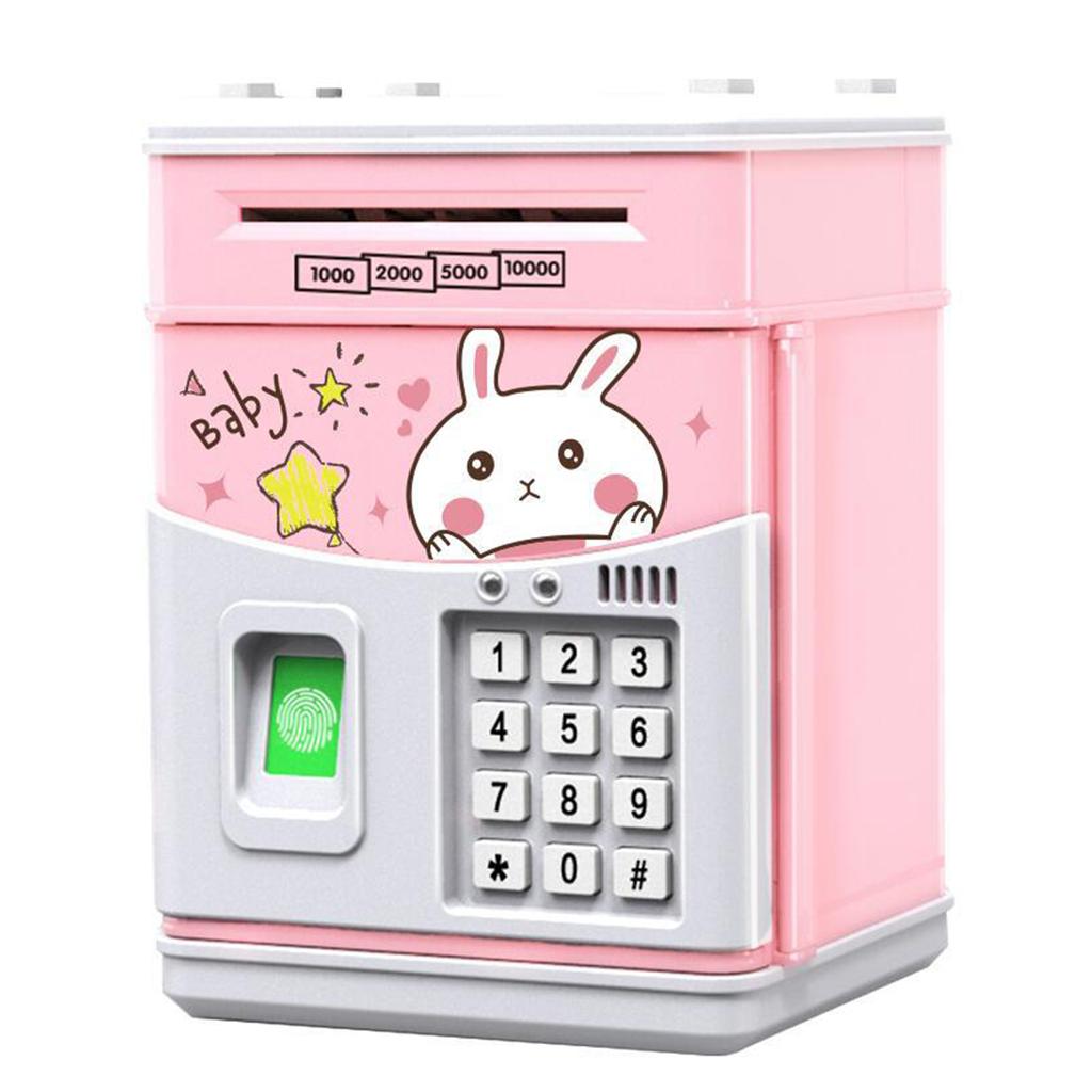 Children Piggy Bank Electronic Intelligent Coin Bank with Code Fingerprint Cartoon Money Banks for Kid Boy Girl Birthday