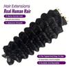 Extensii de Păr Deep Wave cu Benzi Adezive Păr Uman Brazilian 100% Adezive Extensii cu Benzi Adezive Ondulate Păr Uman Negru Natural Pentru Femei