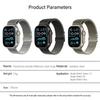 KALEBOL Watch Strap for Apple Watch Series 11 10 42mm/9 8 7 41mm/SE3 SE2 SE 6 5 4 40mm/3 2 1 38mm Parachute Buckle Milanese Stainless Steel Band
