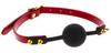 Taboom Silicone Ball Gag 4cm Black-Red - TABOOM - BDSM Gags