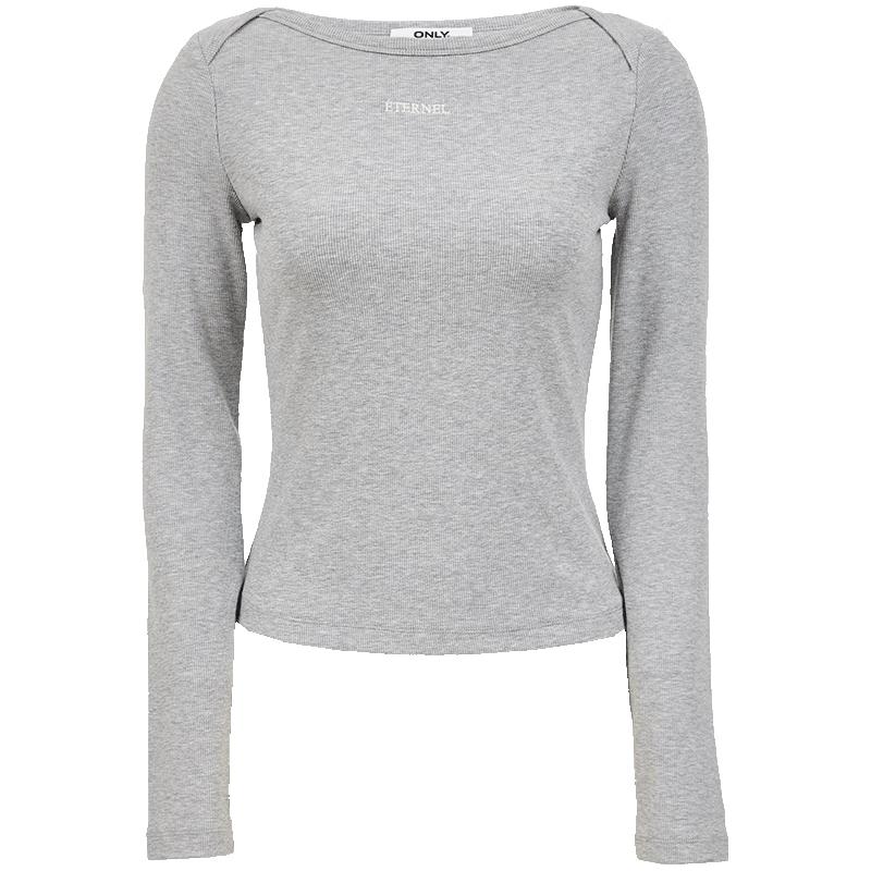 ONLY Women s Tailored Shoulder Long Sleeve T-Shirt S