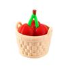 3D Printed Fruit Fidget Clicker Toy, Cute Press Button Sensory Toy, Miniature Fruit Basket Stress Relief Toy for Office Desk