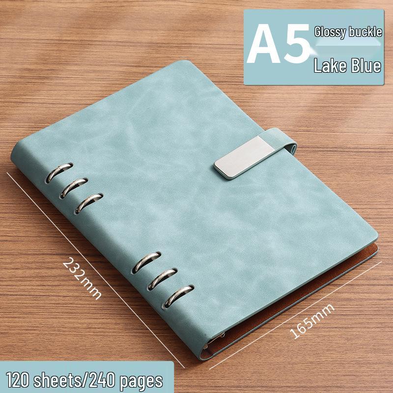 Customizable Simple Business Loose-Leaf Notebook Binder with Printable Logo