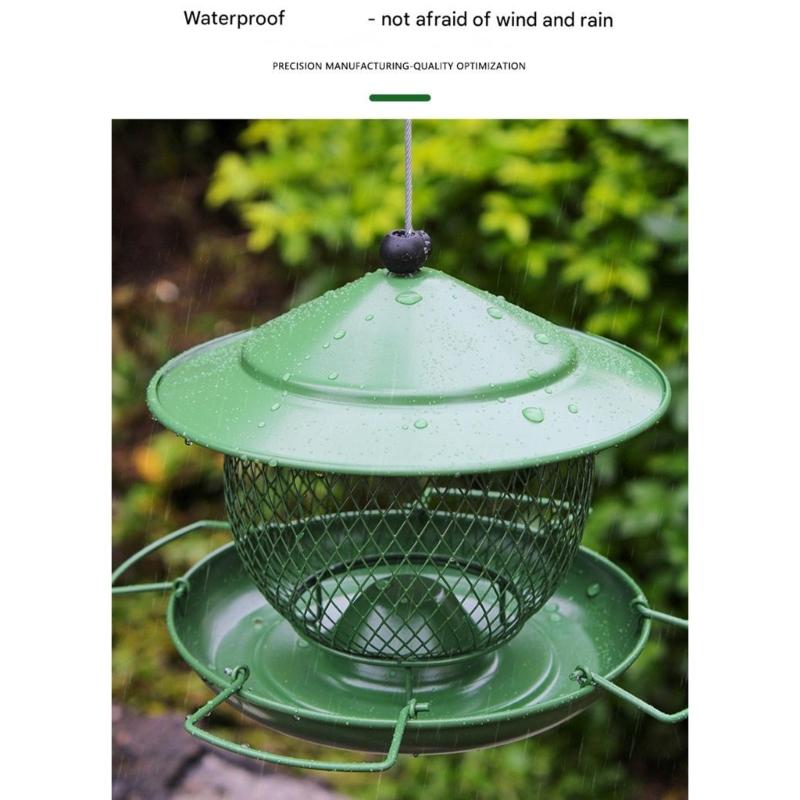 Bird Feeder For Outside Multipurpose Metal Bird Cage Feeder Reusable Feeding Accessories For Home Indoor Outdoor Garden