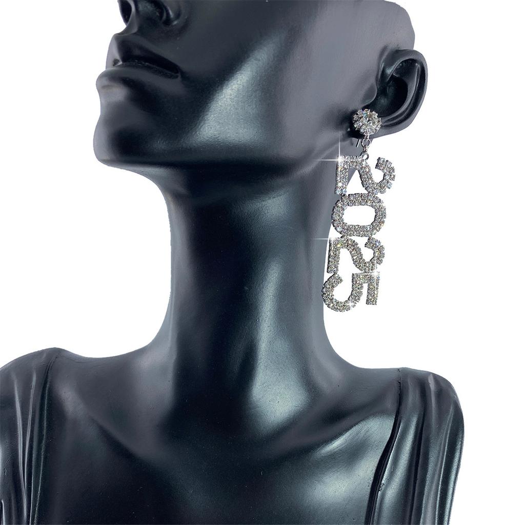 Elegant 2025 Pendant Earrings Jewelry Accessory for Women with Rhinestones Home Accent and Unique Long Designs