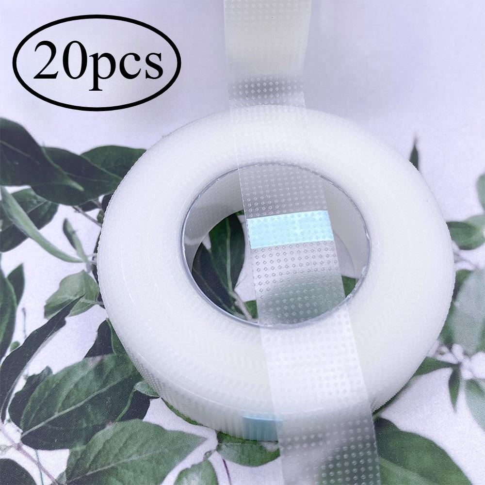 20 Rolls Eyelash Tape PE Eyelash Extension Paper Tape Breathable PE Adhesive Patches Under Eye Pad Grafting Tapes Wholesale